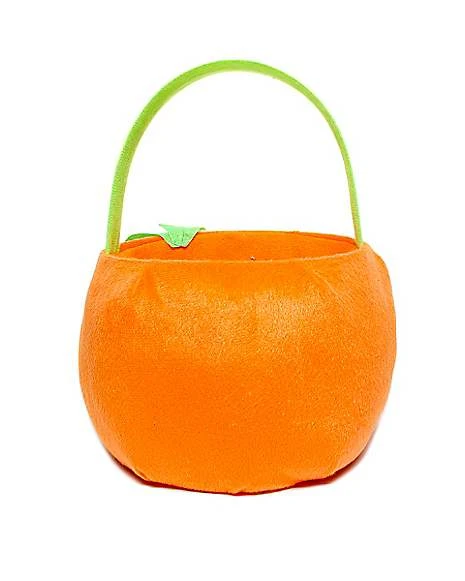 Plush Pumpkin Treat Bucket 4 Plush Pumpkin Treat Bucket - Image 2