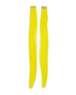 Yellow Clip In Hair Extensions