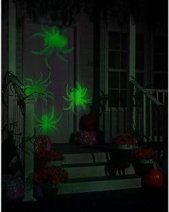 Whirl-A-Motion LED Green Spiders Projection Spot Light -Forum Novelties Shop 01306455 c