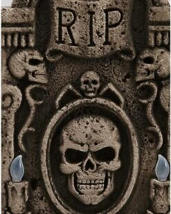 Light Up Skull Tombstone -Forum Novelties Shop 01317924 b