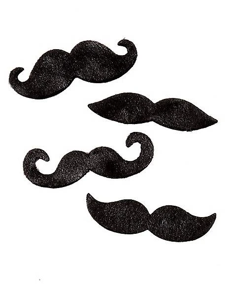 Black Adhesive Mustache 4 Pack 3 Black Adhesive Mustache 4 Pack