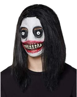 Demented Grinning Killer Half Mask -Forum Novelties Shop 01358357 c