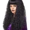 Black Crimped Wig With Bangs -Forum Novelties Shop 01385707 a