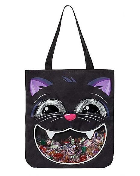 Black Cat Candy Tote Bag 3 Black Cat Candy Tote Bag