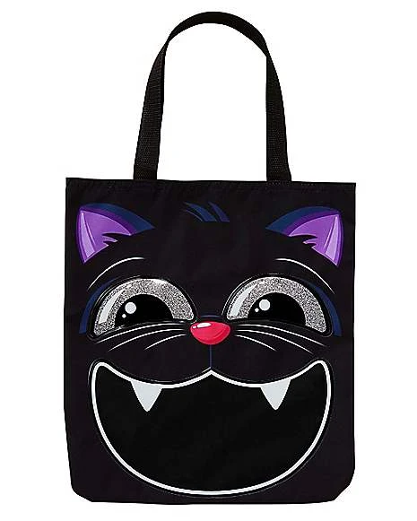 Black Cat Candy Tote Bag 4 Black Cat Candy Tote Bag - Image 2
