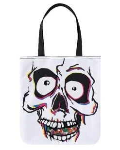 Skull Candy Window Tote Bag