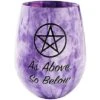 Pentagram Stemless Wine Glass - 22 Oz. -Forum Novelties Shop 01452523 a