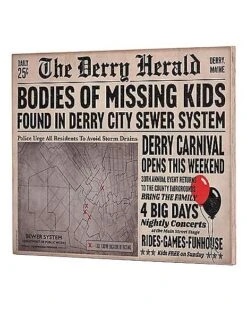 Derry Herald Newspaper Sign - It -Forum Novelties Shop 01455948 c