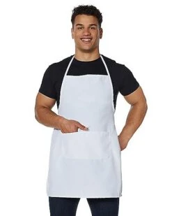 Adult White Apron