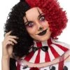 Red And Black Curly Wig