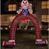 12 Ft LED Scary Clown Archway Inflatable Decoration 2 12 Ft LED Scary Clown Archway Inflatable Decoration -Forum Novelties Shop 01476605 a