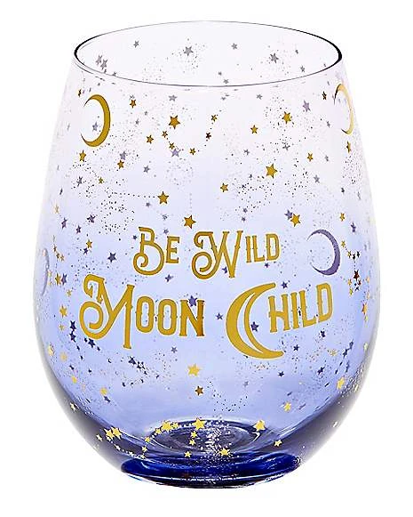 Be Wild Moon Child Stemless Glass - 22 Oz. 3 Be Wild Moon Child Stemless Glass - 22 Oz.