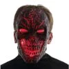 Light-Up LED Horror Scorched Skull Half Mask -Forum Novelties Shop 01486737 a