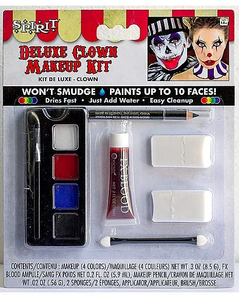 Deluxe Clown Makeup Kit 3 Deluxe Clown Makeup Kit