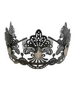 Black Filigree Crown