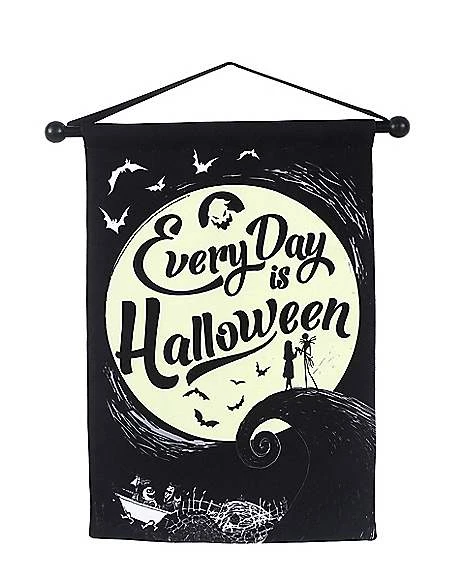 Every Day Is Halloween Scroll Sign - The Nightmare Before Christmas 3 Every Day Is Halloween Scroll Sign - The Nightmare Before Christmas