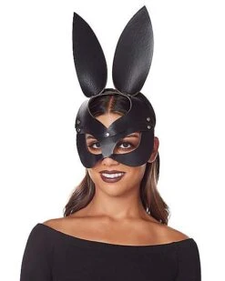 Black Bunny Eye Mask