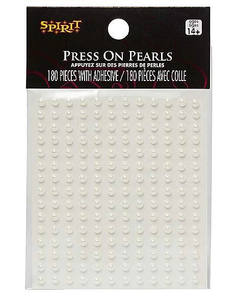 White Press On Pearls 3 White Press On Pearls - Image 2