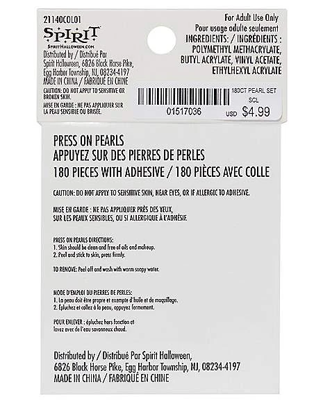 White Press On Pearls 4 White Press On Pearls - Image 3