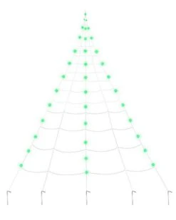 10 Ft. Light Up Green Spider Web -Forum Novelties Shop 01523372 c