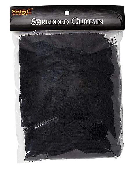 Black Shredded Curtain 4 Black Shredded Curtain - Image 2