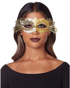 Gold Intricate Eye Mask 7 Gold Intricate Eye Mask -Forum Novelties Shop 01530195 c