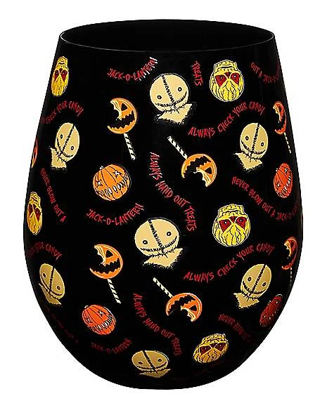 Trick R' Treat Pattern Stemless Glass 20 Oz. - Trick 'r Treat 3 Trick R' Treat Pattern Stemless Glass 20 Oz. - Trick 'r Treat