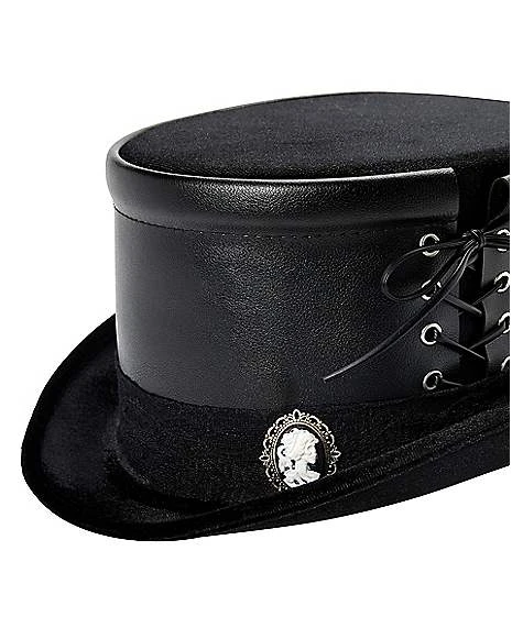 Black Gothic Top Hat 7 Black Gothic Top Hat - Image 5