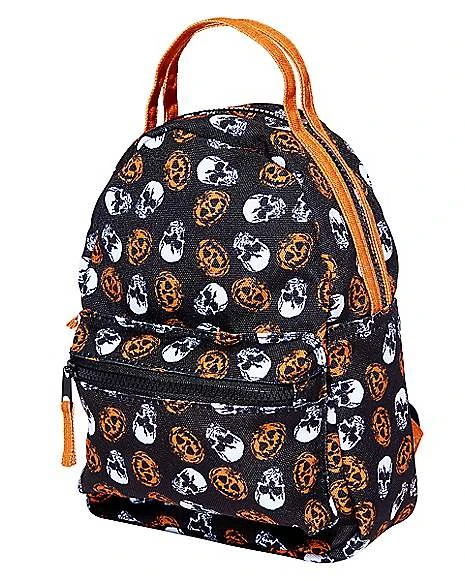 Skull And Pumpkin Mini Backpack 4 Skull And Pumpkin Mini Backpack - Image 2