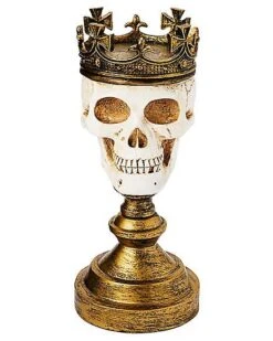Crowned Skull Candle Holder