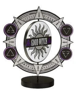 Spinning Bad Witch Good Witch Tabletop Sign -Forum Novelties Shop 01564756 b