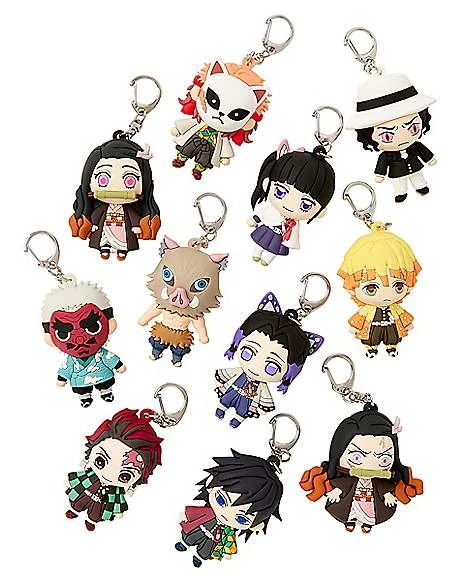 Demon Slayer Figural Bag Clip Blind Pack 3 Demon Slayer Figural Bag Clip Blind Pack