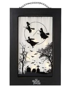 Sanderson Sisters Light-Up Hanging Window Sign - Hocus Pocus