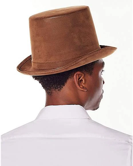 Brown Top Hat - Deluxe 4 Brown Top Hat - Deluxe - Image 2
