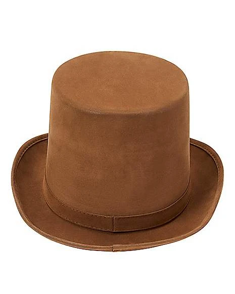 Brown Top Hat - Deluxe 5 Brown Top Hat - Deluxe - Image 3