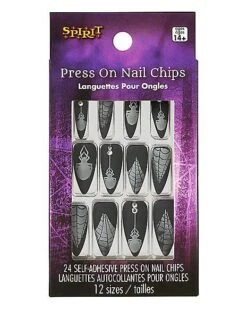 Black Widow Witch Press On Nails -Forum Novelties Shop 01582337 c