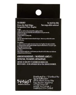 Black Widow Witch Press On Nails -Forum Novelties Shop 01582337 d