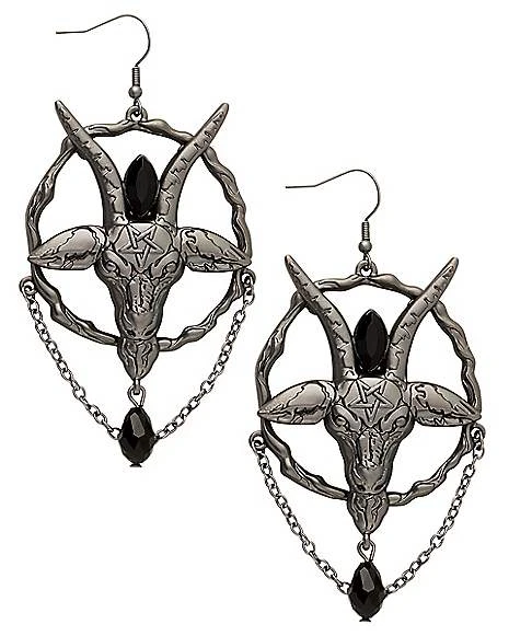 Baphomet Earrings 3 Baphomet Earrings