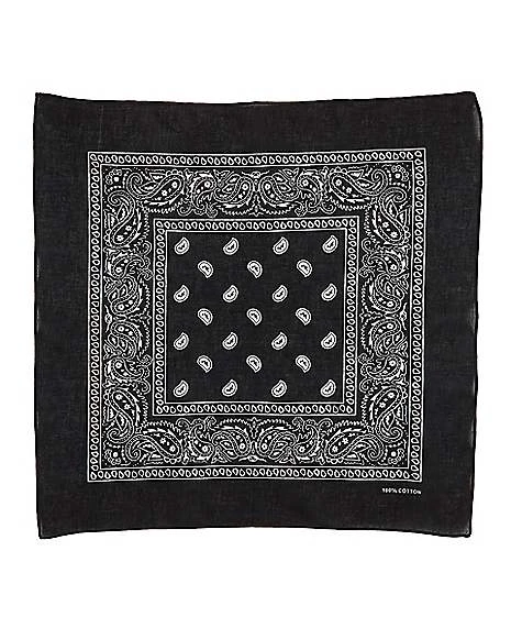 Black Paisley Bandana 4 Black Paisley Bandana - Image 2
