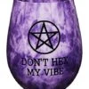 Don't Hex My Vibe Stemless Wine Glass - 22 Oz. -Forum Novelties Shop 03530250 a