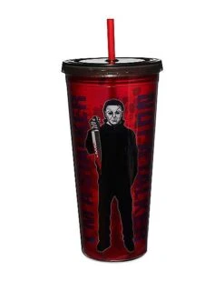 Michael Myers Stalker Cup With Straw 20 Oz. - Halloween