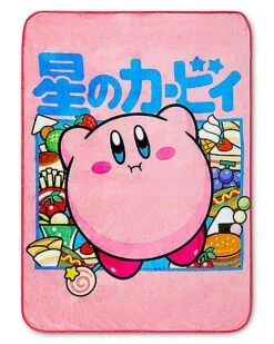 Kirby Food Fleece Blanket