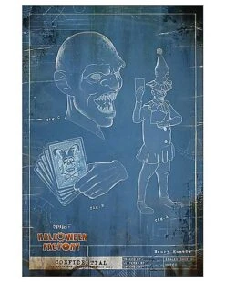 Spirit Halloween Factory Animatronic Blueprint Posters - 4 Pack -Forum Novelties Shop 07639347 c
