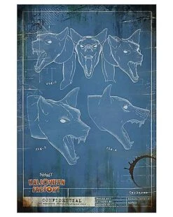 Spirit Halloween Factory Animatronic Blueprint Posters - 4 Pack -Forum Novelties Shop 07639347 d
