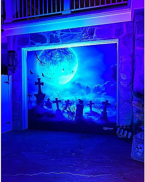Reaper Graveyard Garage Single Door Cover 3 Reaper Graveyard Garage Single Door Cover