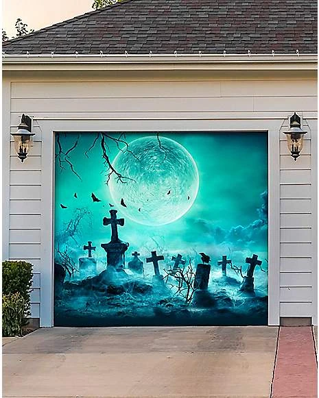 Reaper Graveyard Garage Single Door Cover 4 Reaper Graveyard Garage Single Door Cover - Image 2